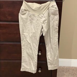 Maternity Khaki Capris Size M